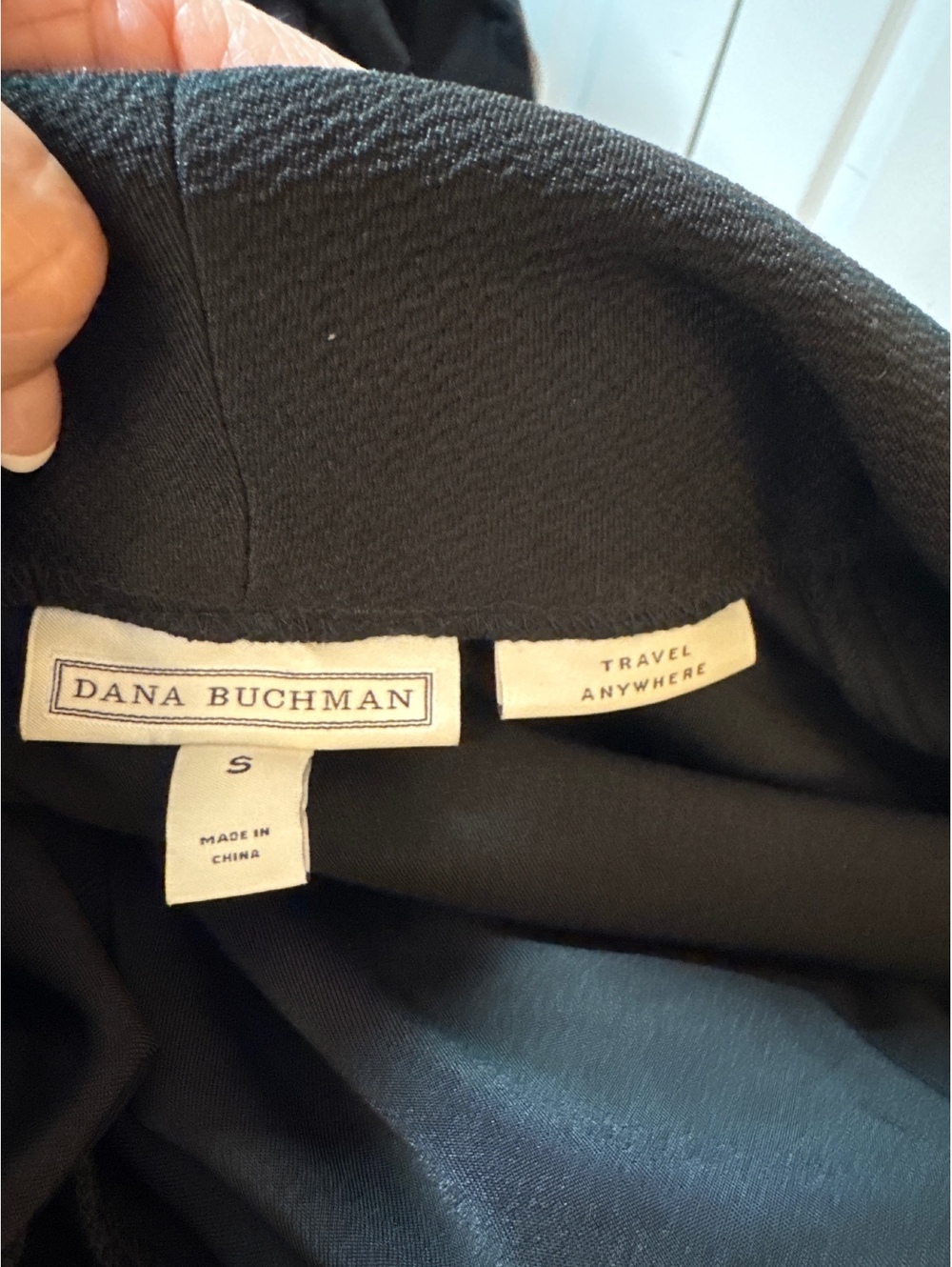 Dana Buchman Black Travel Anywhere Open Front Blazer Jacket Small